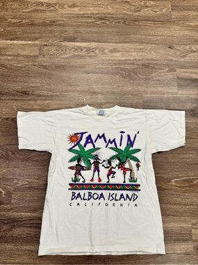 Vintage 1994 CYRK Jammin Balboa Island California Graphic T-Shirt M